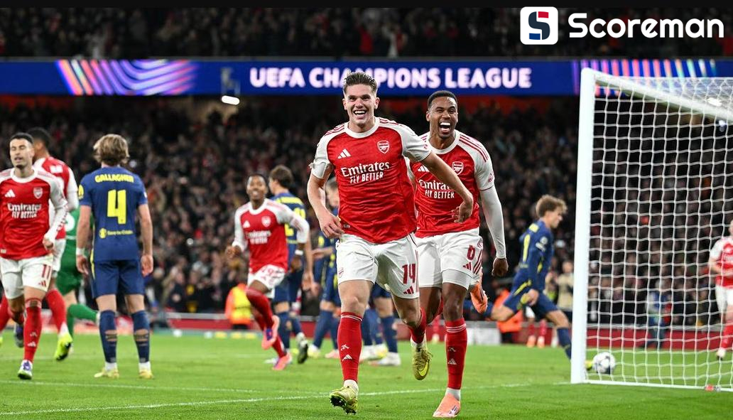 아스널, 아틀레티코 4-0 완파...요케레스 멀티골